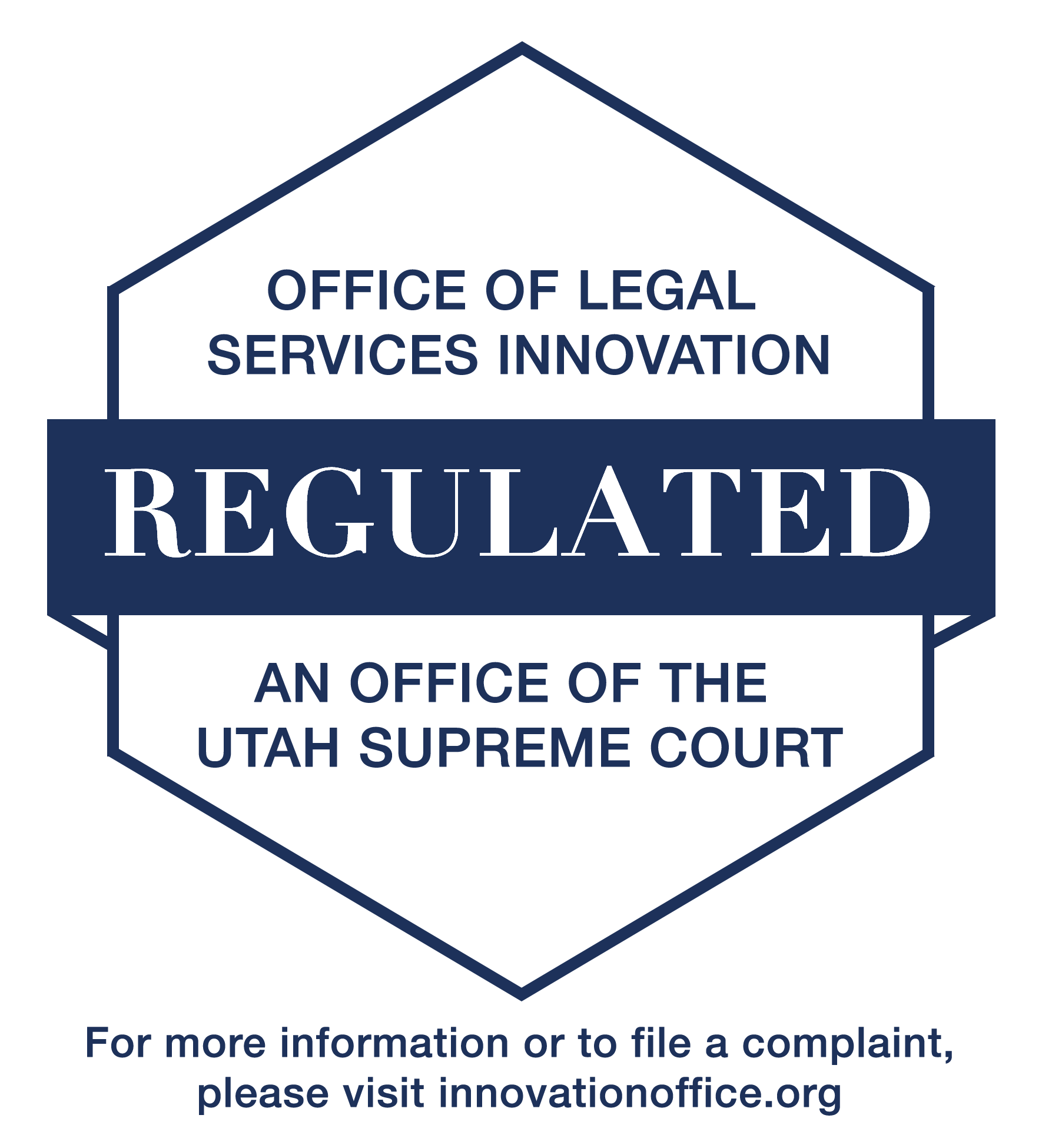 Utah Regulated Law Firm Badge