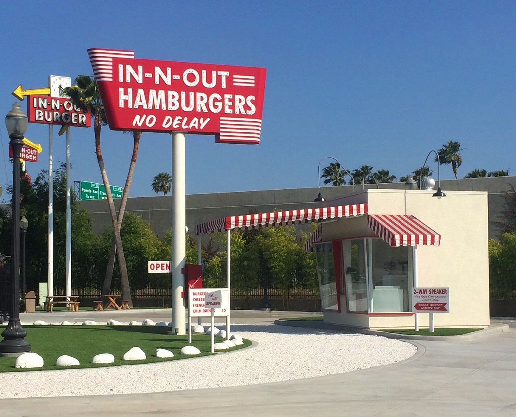 Replica of the first In-N-Out Burger location in Baldwin Park, CA. 