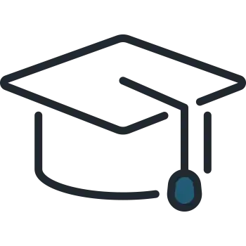 Graduation cap icon