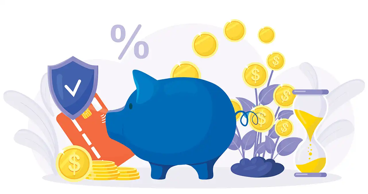 Illustration of a piggy bank