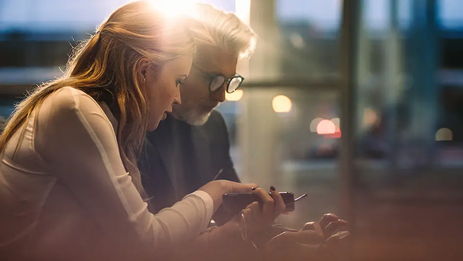 Man working with fiduciary advisor